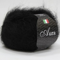 Aura (Seam) 805 черный, пряжа 25г