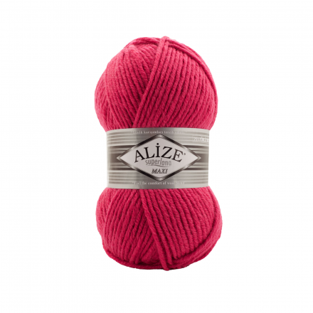 Superlana maxi (Alize) 798 яр.мальва, пряжа 100г