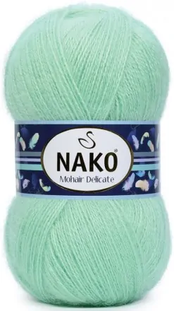 Mohair Delicate (Nako) 3415 св.салат, пряжа 100г