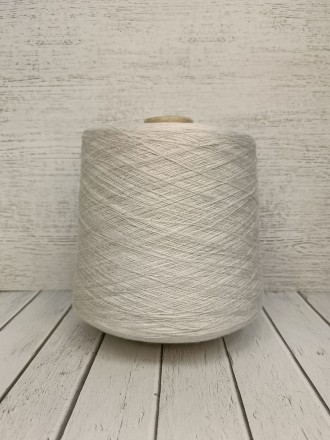 Delave 16 (Profilo SNC) цв.White Mel, пряжа бобинная итальянская 1г