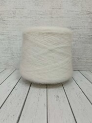 KidMohair (Filati) 912 белый, пряжа бобинная итальянская 1г