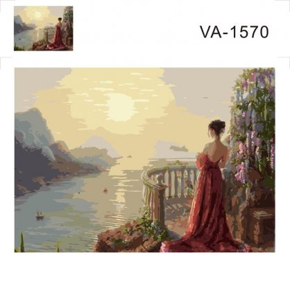 VA-1570 &quot;На утренней заре (худ. Горячев А.)&quot; картина по номерам 