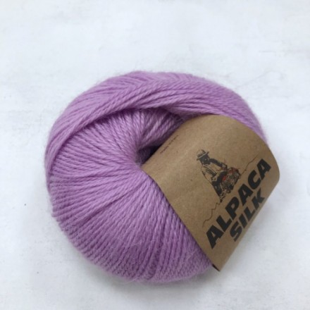 Alpaca Silk (Kutnor) 1830 сиреневый, пряжа 50г