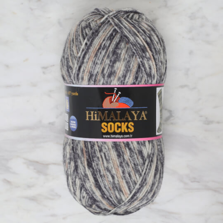 Socks (Himalaya) 170-02 серый-беж, пряжа 100г