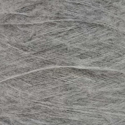 KidMohair (Filati) 1081 серый, пряжа бобинная итальянская 1г