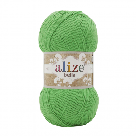 Bella (Alize) 455 яр.зелень, пряжа 100г