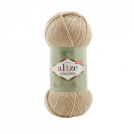 Alpaca royal New (Alize) 262 св.бежевый, пряжа 100г