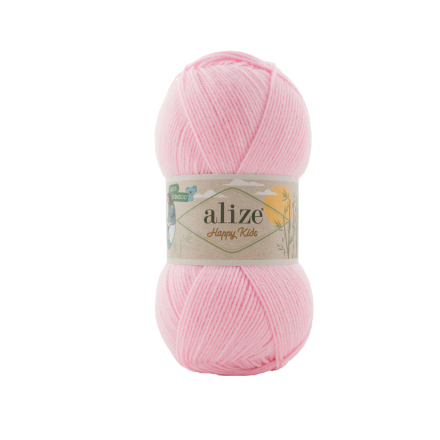 Happy Kids (Alize) 185 розовый, пряжа 100г