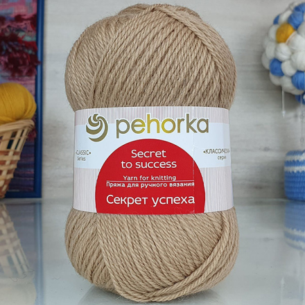 Секрет успеха (Пехорка) 412 верблюжий, пряжа 100г