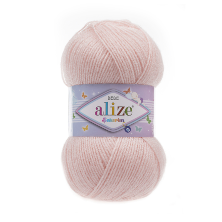 Sekerim Bebe (Alize) 556 пудра, пряжа 100г