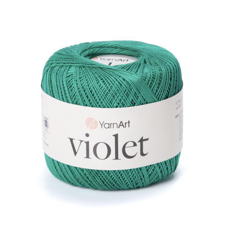 Violet (Yarnart) 6334 изумруд, пряжа 50г