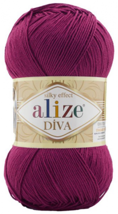 Diva (Alize) 326 т.фуксия, пряжа 100г