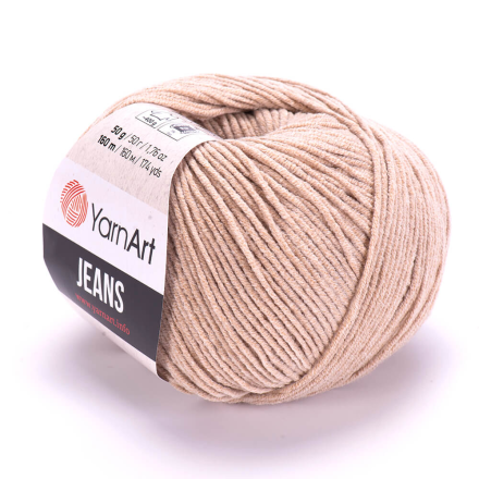 Jeans (Yarnart) 87 бежевый, пряжа 50г