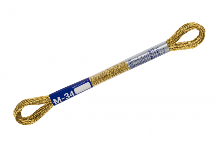 М-34 золотой, металлик Gamma, 8м