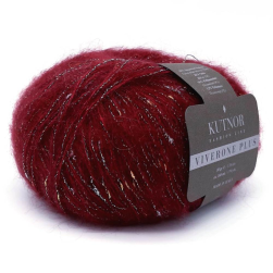 Viverone Plus (Kutnor) 1540 вишневый, пряжа 50г
