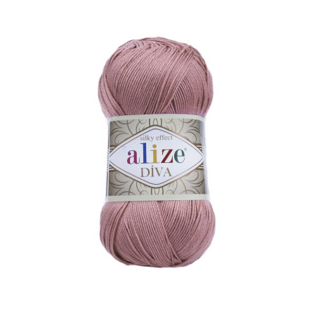 Diva (Alize) 354 сухая роза, пряжа 100г
