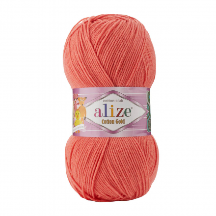 Cotton Gold (Alize) 154 коралл, пряжа 100г