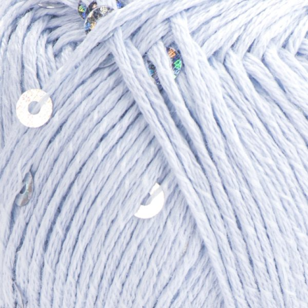 Cotton Gold Paillettes (Yarnart) 7109 св.голубой, пряжа 50г