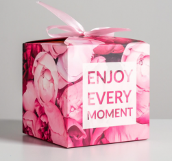 5218403 &quot;Enjoy every moment&quot; коробка подарочная 12х12х12 см