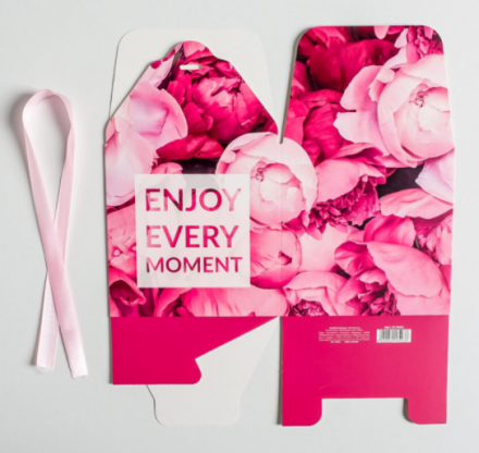 5218403 &quot;Enjoy every moment&quot; коробка подарочная 12х12х12 см