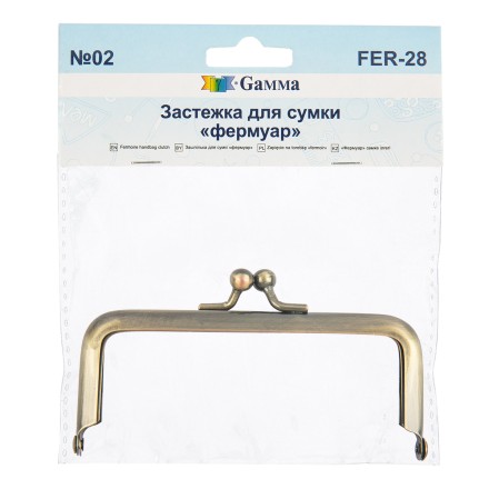 FER-28 под состаренную бронзу, фермуар, 10,5х6 см