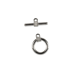 FMK-Q01 01 под серебро, замок-тогл 16х20 мм, 1шт