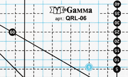 QRL-06 линейка для пэчворка 15х5 см