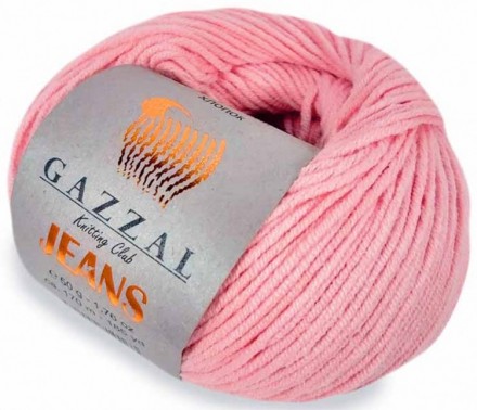 Jeans (Gazzal) 1118 пудра, пряжа 50г