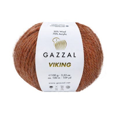 Viking (Gazzal) 4020 горчица, пряжа 100г