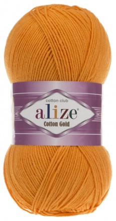 Cotton Gold (Alize) 83 яр.оранжевый, пряжа 100г