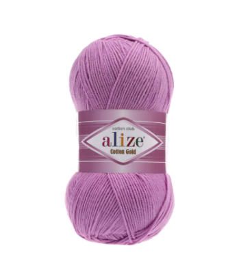 Cotton Gold (Alize) 43 сиреневый, пряжа 100г