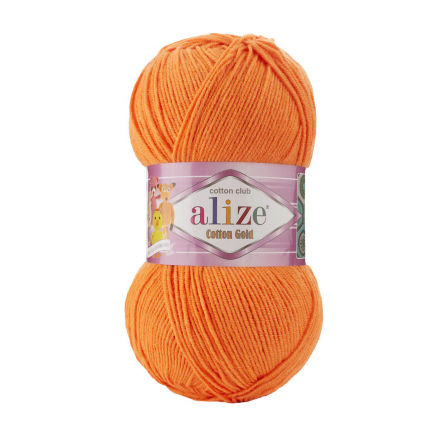 Cotton Gold (Alize) 550 яр.оранжевый, пряжа 100г