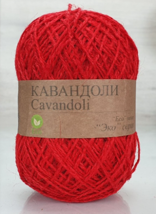 Кавандоли (Россия) 07 красный, пряжа 100г