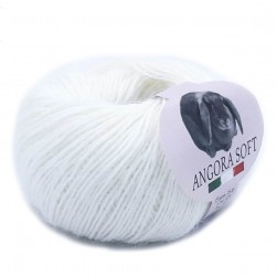 Angora Soft (Kutnor) 7146 белый, пряжа 25г