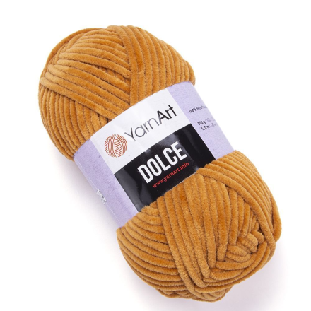 Dolce (Yarnart) 854 горчица, пряжа 100г