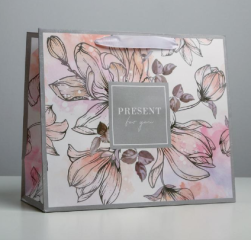 4725100 &quot;Present for you&quot; подарочный пакет 27х23х11,5 см