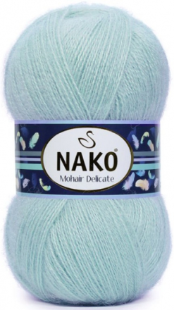 Mohair Delicate (Nako) 10471 королевская мята, пряжа 100г