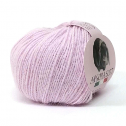 Angora Soft (Kutnor) 0145 нежно розовый, пряжа 25г