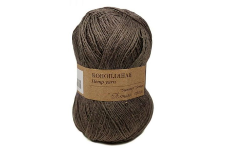 Конопляная (Пехорка) 585 графит, пряжа 50г