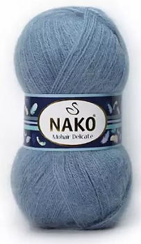 Mohair Delicate (Nako) 1986-6122 серо-голубой, пряжа 100г