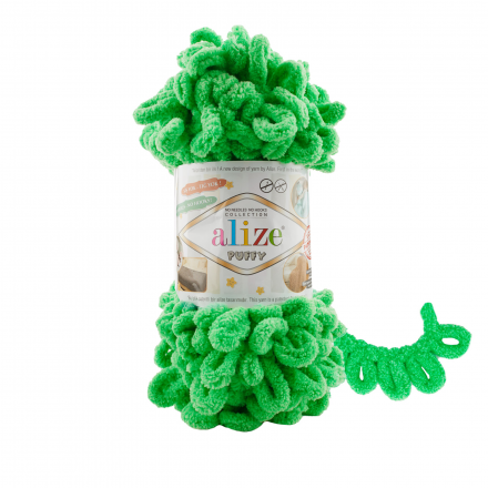 Puffy (Alize) 778 яр.зелень, пряжа 100г
