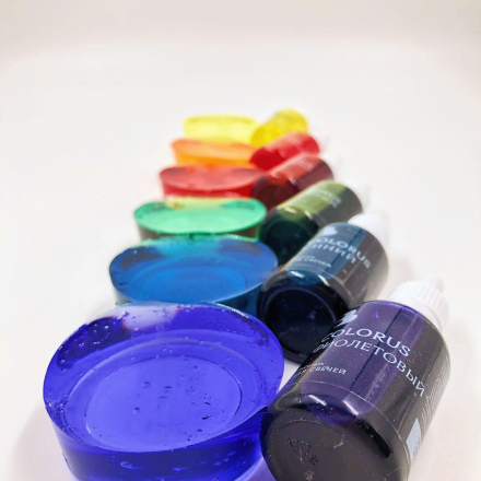 COLORUS синий (жирорастворимый) краситель жидкий для свечей 30г