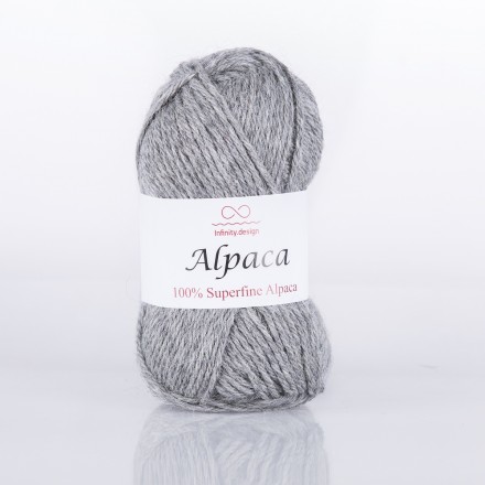Alpaca (Infinity) 0041 серый светлый, пряжа 50г