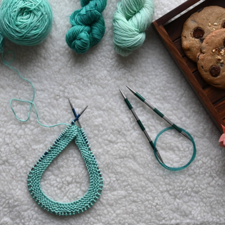 42049 Smartstix KnitPro спицы круговые 4 мм 40 см
