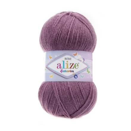 Sekerim Bebe (Alize) 28 роза, пряжа 100г