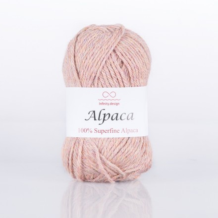 Alpaca (Infinity) 0072 розовый меланж, пряжа 50г