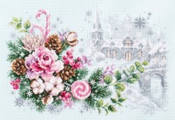 100-244 &quot;Рождественское настроение&quot; набор для вышивки крестом