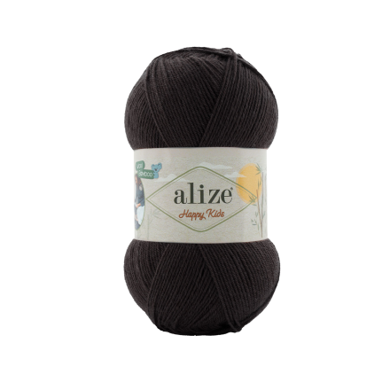 Happy Kids (Alize) 60 чёрный, пряжа 100г