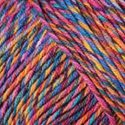 Jeans Tropical (Yarnart) 612 радуга, пряжа 50г