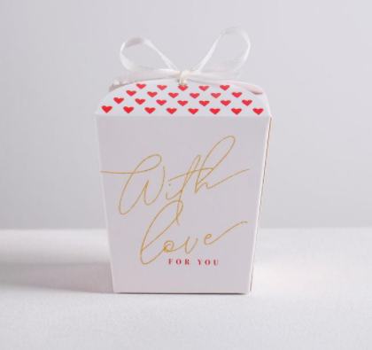 4527030 &quot;With love&quot; бонбоньерка 7,5х8х7,5 см